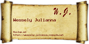Wessely Julianna névjegykártya